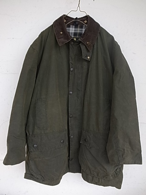 Barbour BORDER バブアー ボーダー オリーブ メンズC46 オイルド