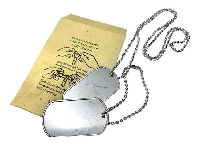 WW2 実物 実名 米海軍 ドッグタグ WW2-VIETNAM 実物 実名 米海軍 ドッグタグ