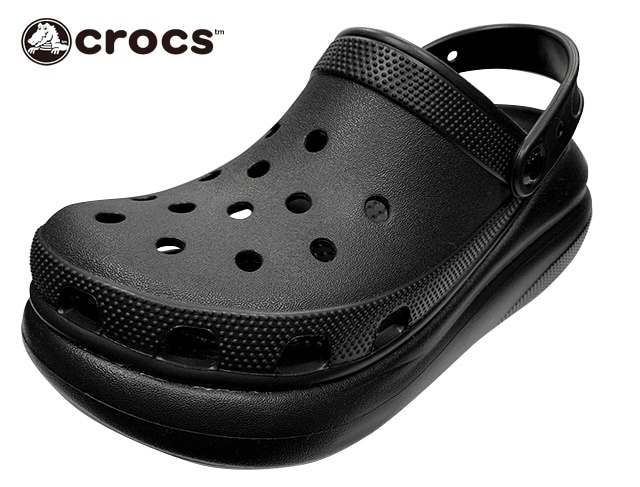 大きいサイズ【クロックス】CRUSH CLOG 厚底 ブラック 28cm SALE 40%OFF】crocs クロックス CLASSIC CRUSH CLOG クラシック