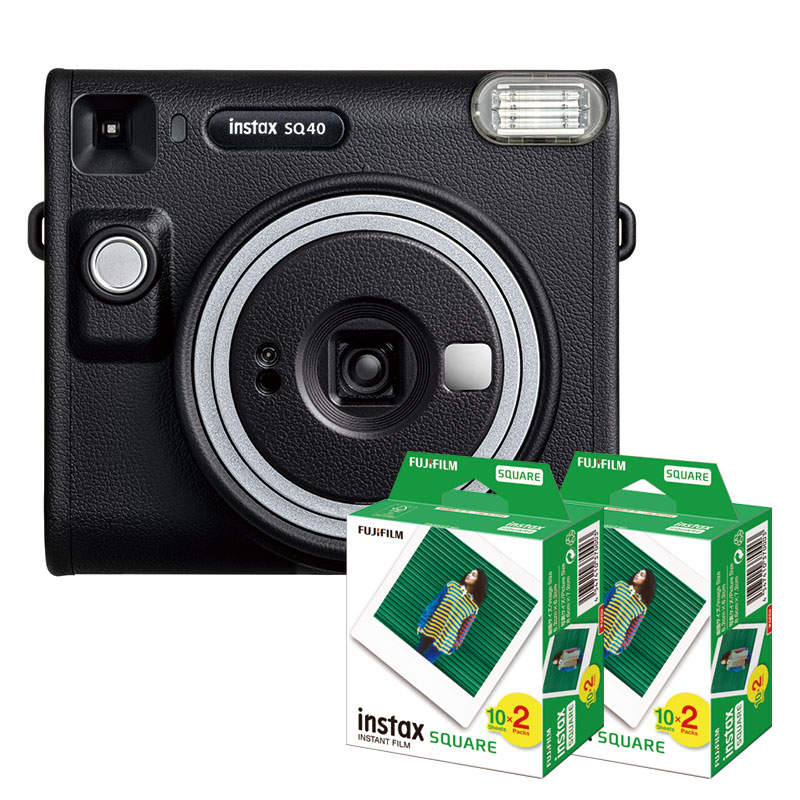 フィルム40枚付)富士フィルム チェキスクエアカメラ40 INSTAX SQUARE 