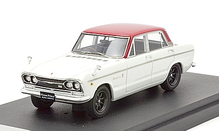 ミニカー　1/43 ニッサン プリンス スカイライン 2000GT-B S54B-3 スポーツホイール(レッド×ホワイト) [PM4323SRW] Mark43 1:43 scale Nissan Prince Skyline 2000GT-B (S54B-3