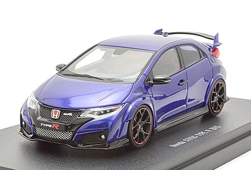 ミニカー　1/43 Honda CIVIC TYPE R 2015(ブリリアントスポーティーブルーメタリック) [45355] エブロ 1/43 ホンダ シビック タイプR 2015 ブリリアント