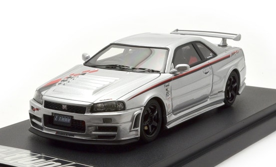MARK43 1/43 ニスモ R34 GT-R Z-tune シルバー/ストライプ