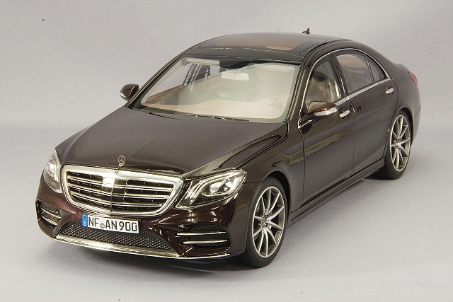 【本体のみ・カスタム】MB Sクラス クーペ　ミニカー 1/18 norev norev 1/18 Mercedes Benz Sクラス W223 2021 AMG line ダーク