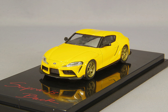 1/18 トヨタディーラー特注製　メイクアップ　GRスープラ　ミニカー　イエロー Make Up IDEA 1/18 TOYOTA TOM'S GR Supra 2020 Yellow IM053B