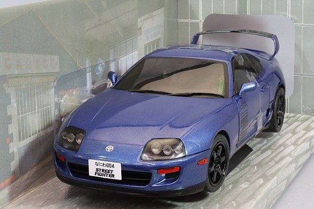 ソリド 1/18 トヨタ スープラ JZA80 ストリートファイター 1993 ブルー