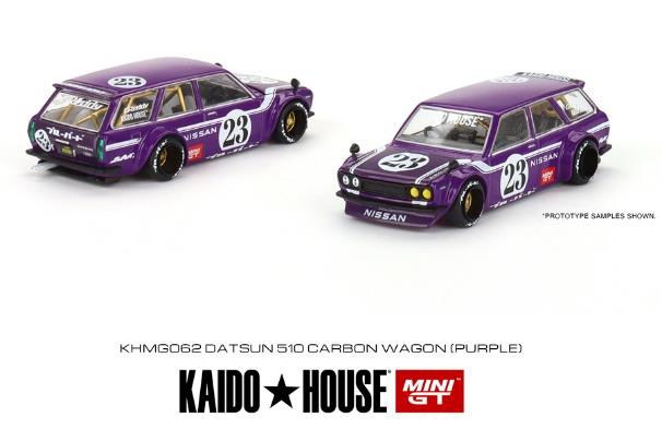 KAIDO HOUSE 街道ダットサンワゴンチェイスカーのみ　ナンバー23 KAIDO HOUSE x TSM ミニGT 1/64 ダットサン KAIDO 510 ワゴン