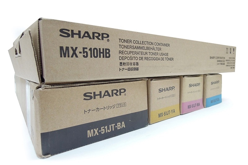 送料無料!! SHAPR MX-51JT-BA MX-51JT-CA MX-51JT-MA MX-51JT-YA 4色セット トナーカートリッジ 純正 : Sharp MX-51NT-BA MX-4110 4111 4140 4141 5110 5111 5140