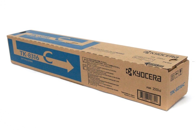 京セラ TK-8316C トナー(シアン) 純正 トナーカートリッジ TASKalfa2550ci : TK-8316C シアン 京セラ純正トナー : パソコン・周辺機器