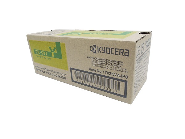 純正 KYOCERA TK-591 トナーキット3色 京セラ KYOCERA TK-591 イエロー 純正品 | 京セラ,TK-591