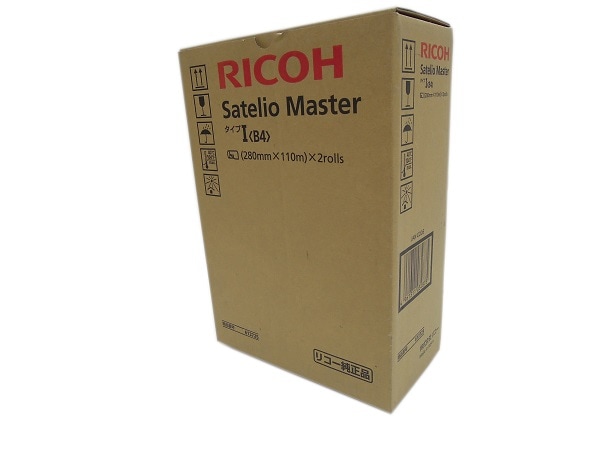 リコー　サテリオ　マスター　タイプＩ　B4 2本入×4箱 リコー デジタル印刷機 純正 サテリオ マスター タイプI B4 2本