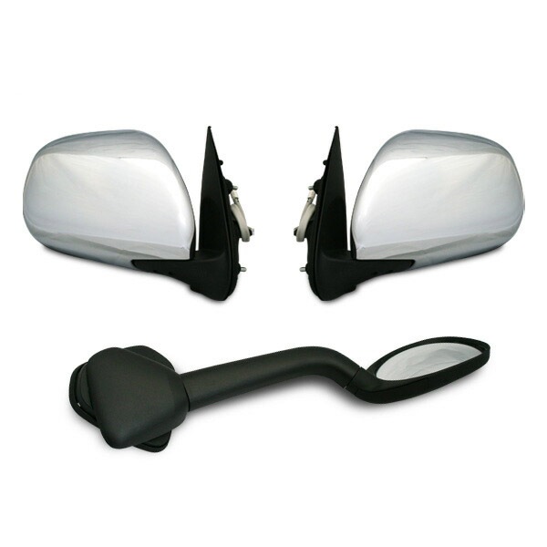 送料無料☆【トヨタ純正部品】200系ハイエース★スーパーＧＬ　電動　メッキミラー★左右セット★1型　2型　3型★5ピン★電動格納付き