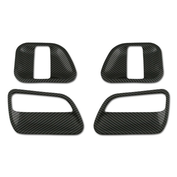 200系ハイエース 綾織カーボンウェザーストリップカバー左右 カーボン