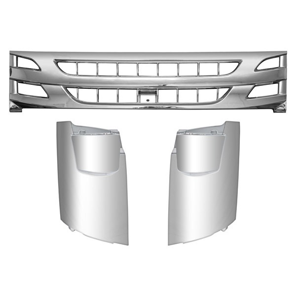 いすゞ 07 エルフ 後期型 標準キャブ用メッキグリル フロントグリル いすゞ 07 エルフ 後期型 ワイドキャブ用 メッキグリル