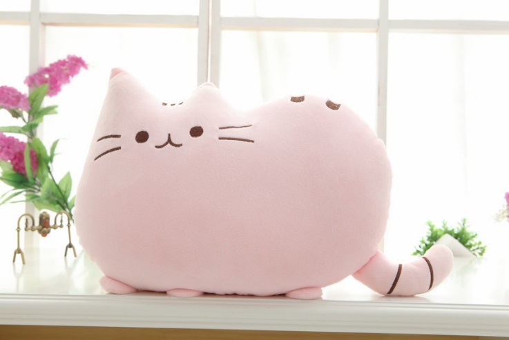 ネコクッション ピンク ふわふわ 猫 クッション ぬいぐるみ 抱き