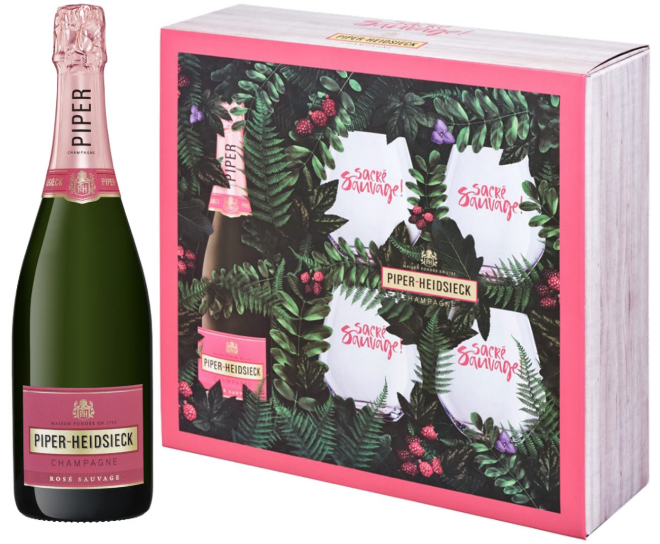 PIPER HEIDSIECK（ROSE）非売品シャンパングラス6脚②