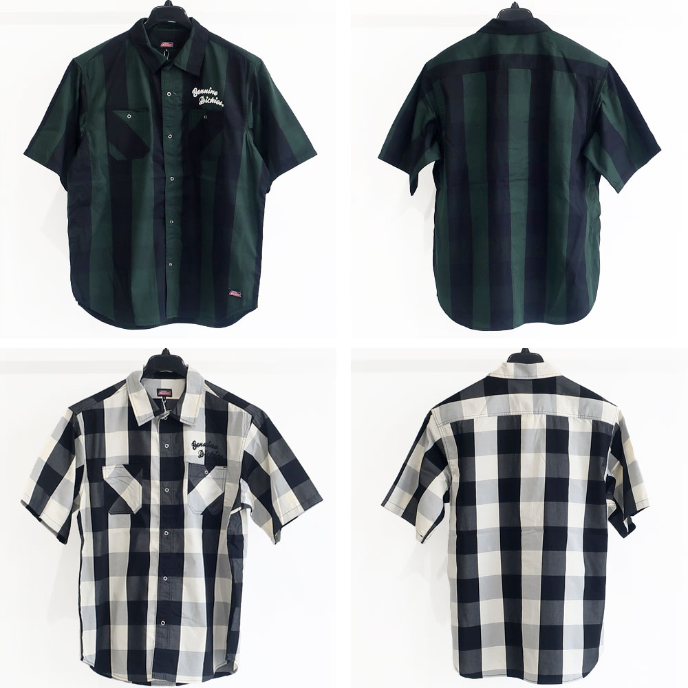 DICKIES◇半袖シャツ/XXL/コットン/IDG/MC PANCHO/HARBOR AREA/