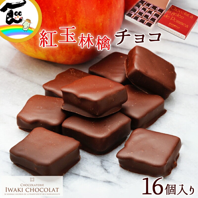 チョコりんご 紅玉林檎チョコ 16個入 福島 いわき チョコレート | 20_菓子