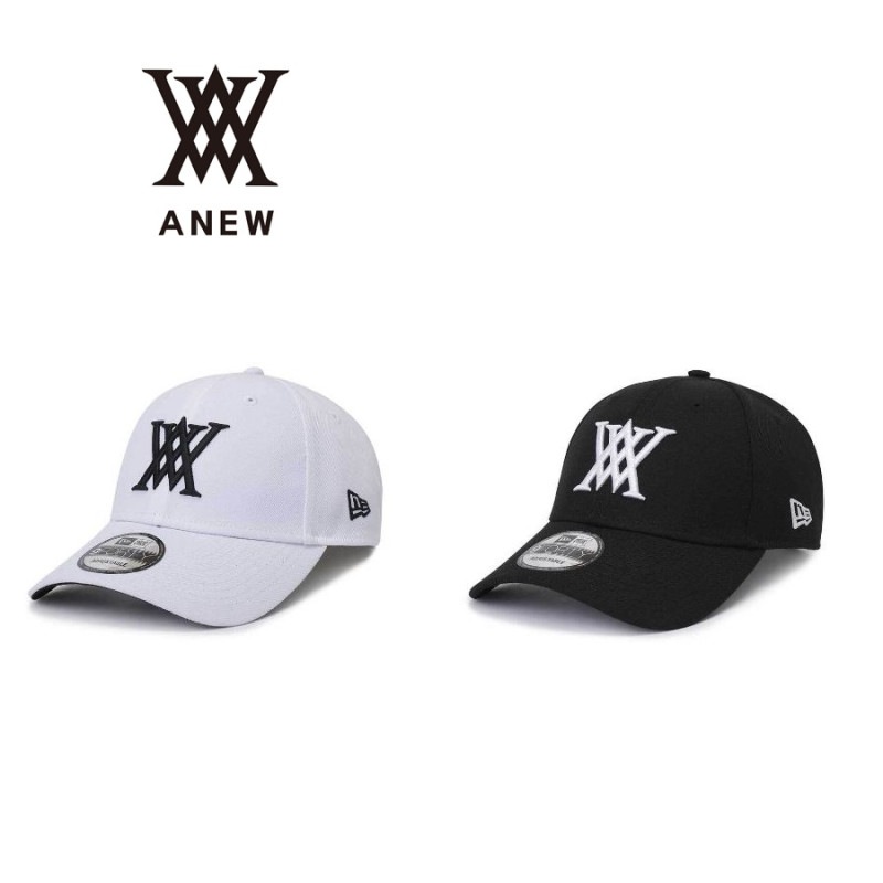新品 完売　ホワイト anewロゴ キャップ ANEW 新商品】アニューゴルフ ANEW X NEWERA Volume Logo Ball Cap WH