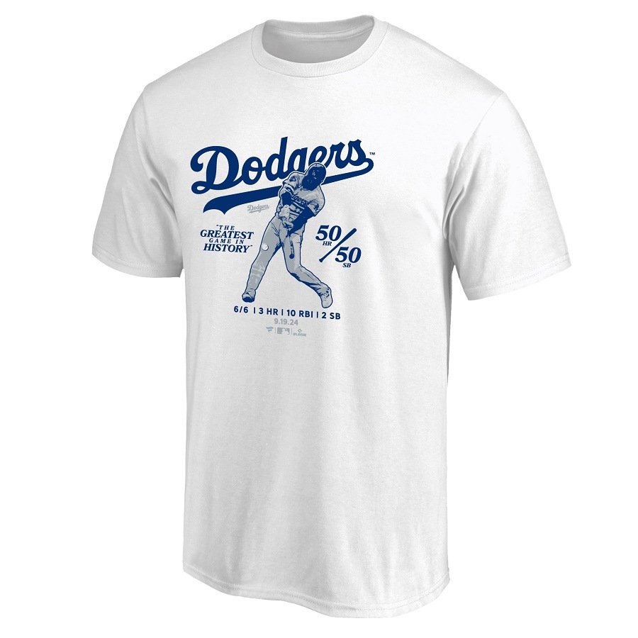 ロサンゼルス・ドジャース 50/50 大谷Tシャツ SHOHEI OHTANI 大谷翔平 50-50 アメリカ公式ライセンス 達成記念