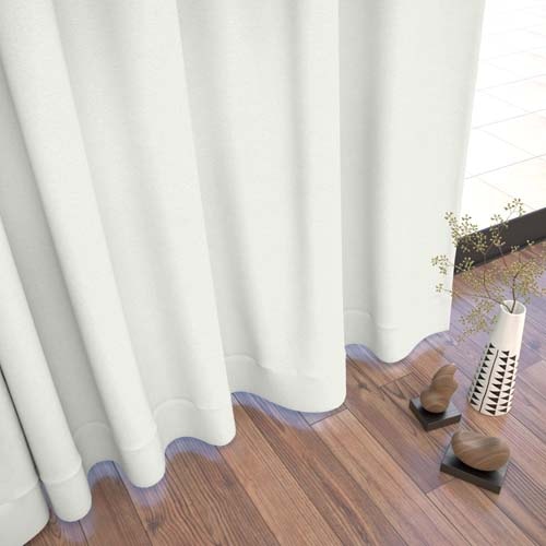 【オーダー】遮光2級 防炎 ベーシック 無地の形状記憶付 CO74007(アイボリー)