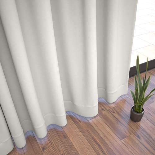 【オーダー】遮光2級 防炎 遮熱 断熱 無地の形状記憶付 CO74118(アイボリー)