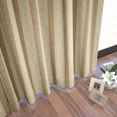 【オーダー】エレガンス ストライプ柄の形状記憶付 FA21101(ベージュ)