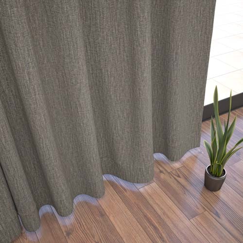 【オーダー】遮光3級裏地付 モダン 無地調の形状記憶付 SO61504(ダークグレー)