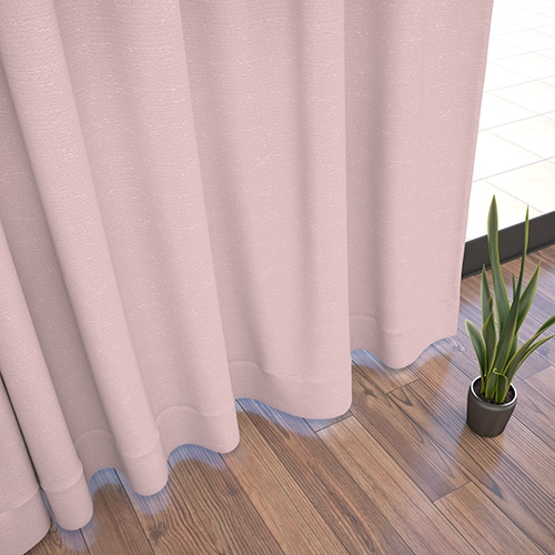 カーテン　ピンク オーダー】モダン 1.5倍ヒダ 遮光1級 遮熱 断熱 遮音 KS30104(ピンク