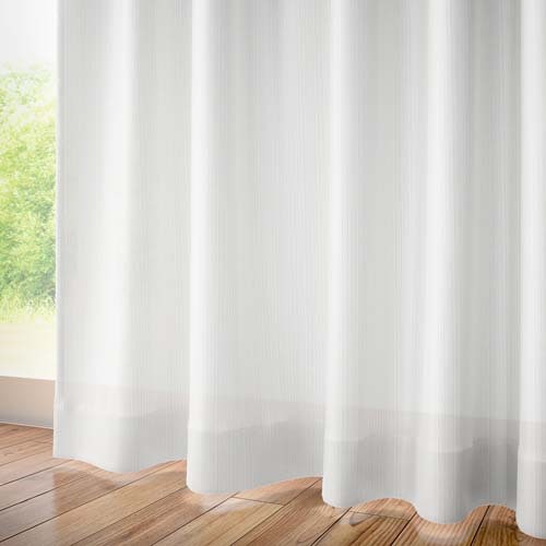 【新品未使用】【遮熱｜抗カビ機能】ルピナ　オーダーレースカーテン オーダー】遮熱 断熱 抗カビ機能のレース KZ13150(アイボリー