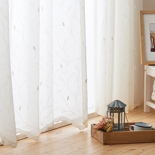 【美品】オーダーカーテン、レースカーテン オーダーレース】ミラーレースカーテン（遮像・遮熱・UVカット・花粉