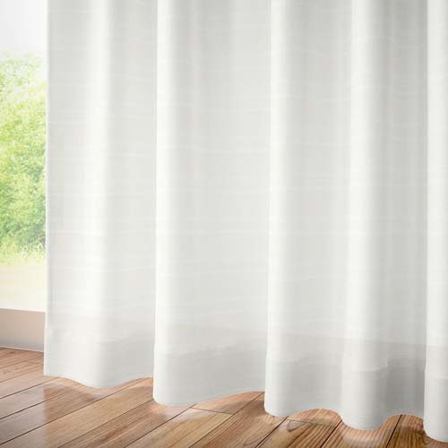 【イージーオーダー】遮熱断熱 ナチュラル 形状記憶付レース PAL5004(アイボリー)