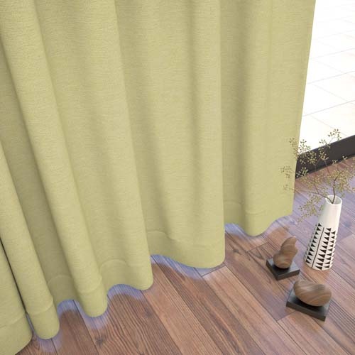 【イージーオーダー】遮光3級 無地 形状記憶付 PSD4012(イエロー)