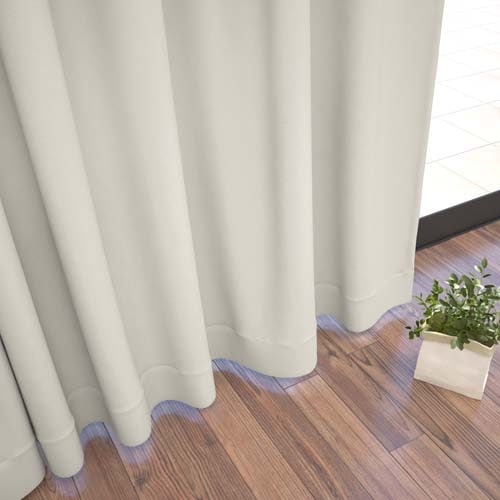 【イージーオーダー】遮光3級 無地の形状記憶付 PYD2031(アイボリー)