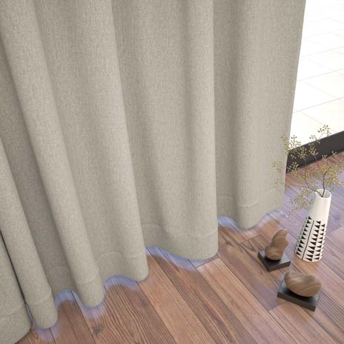 【イージーオーダー】遮光2級 無地の形状記憶付 PYD2036(ベージュ)