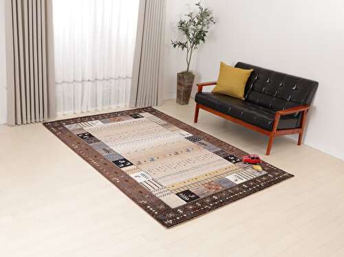 EC限定】モダン ウィルトン 素朴ながら華やかさもあるギャッベ柄の輸入