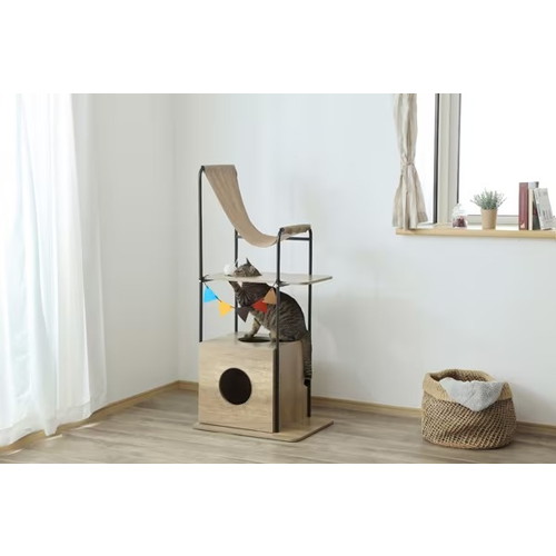 【EC限定】アイリスオーヤマ　キャットウッディシェルフ