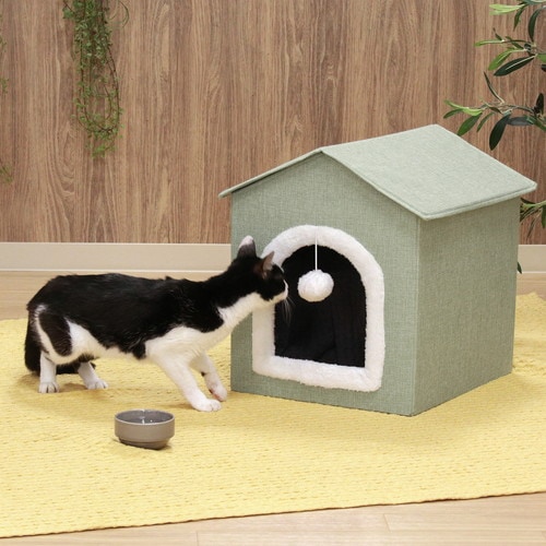 【EC限定】ペットハウス　三角屋根　Ｓサイズ　グリーン