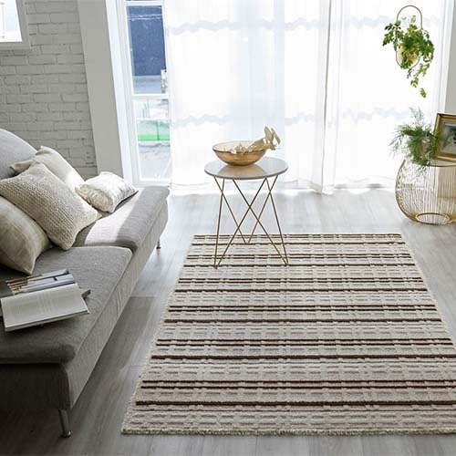 【EC限定】防ダニ アレルブロックラグ ミロワール（アイボリー）