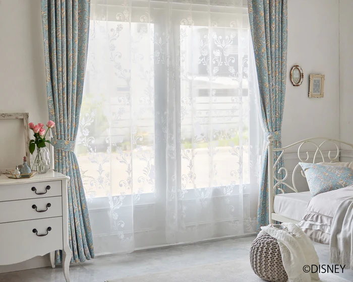 【EC限定】DISNEYディズニーホームシリーズ M1218 PRINCESS/Classic beauty voile/プリンセス/クラシックビューティーボイル（ホワイト）