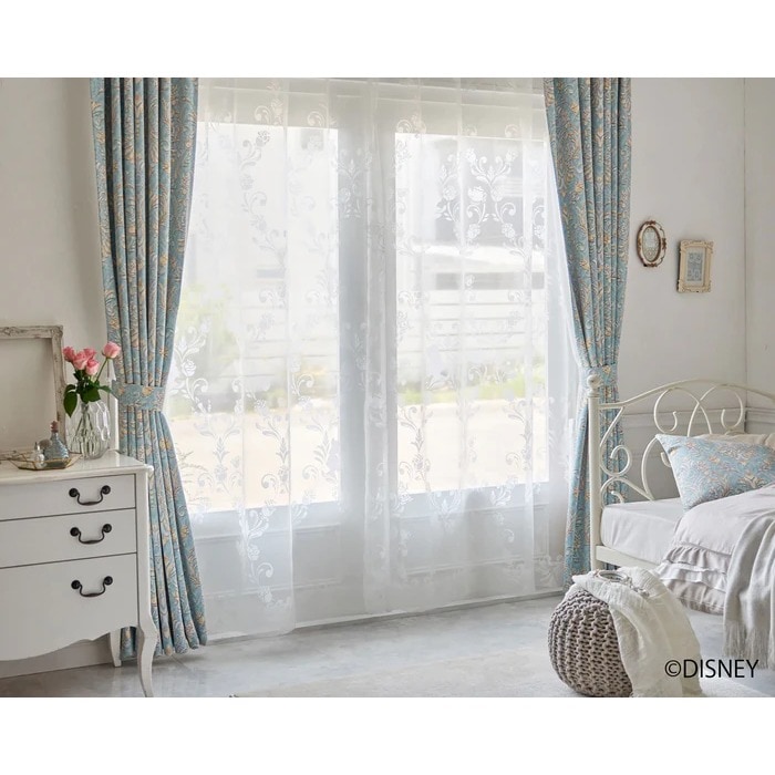 【EC限定】DISNEYディズニーホームシリーズ M1218 PRINCESS/Classic beauty voile/プリンセス/クラシックビューティーボイル（ホワイト）