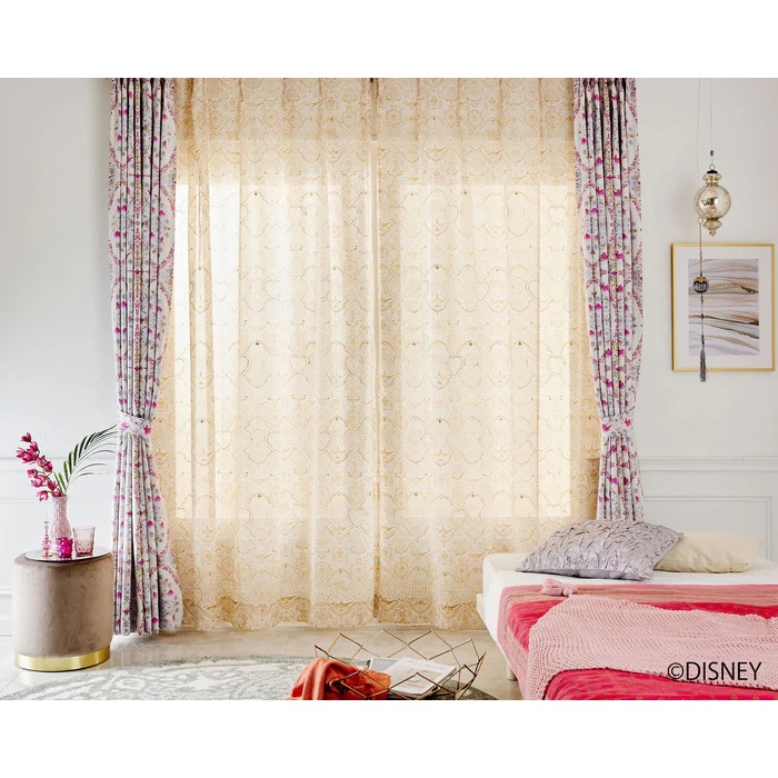 【EC限定】DISNEYディズニーホームシリーズ M1222 PRINCESS/Magic lamp voile/プリンセス/マジックランプボイル（ホワイト）