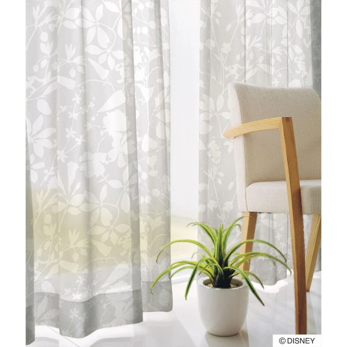 【EC限定】DISNEYディズニーホームシリーズ M1163 MICKEY/Carnival voile/ミッキー/カ－ニバルボイル（ホワイト）