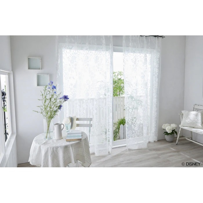 【EC限定】DISNEYディズニーホームシリーズ M1210 ALICE/Sweet flower voile/アリス/スウィートフラワーボイル（ホワイト）