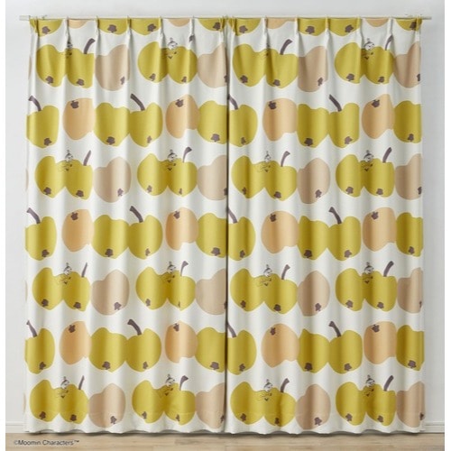 【EC限定】 遮光3級 A1033 MOOMIN/ムーミン/RINGO GABURI / リンゴガブリ（イエロー）