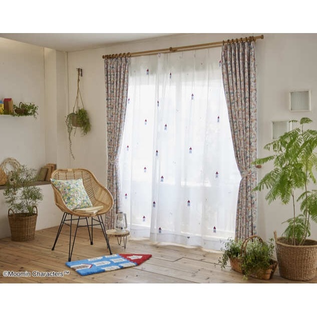 【EC限定】A1030 MOOMIN/ムーミン/MOOMIN HOUSE voile/ムーミンハウス ボイル（ホワイト）