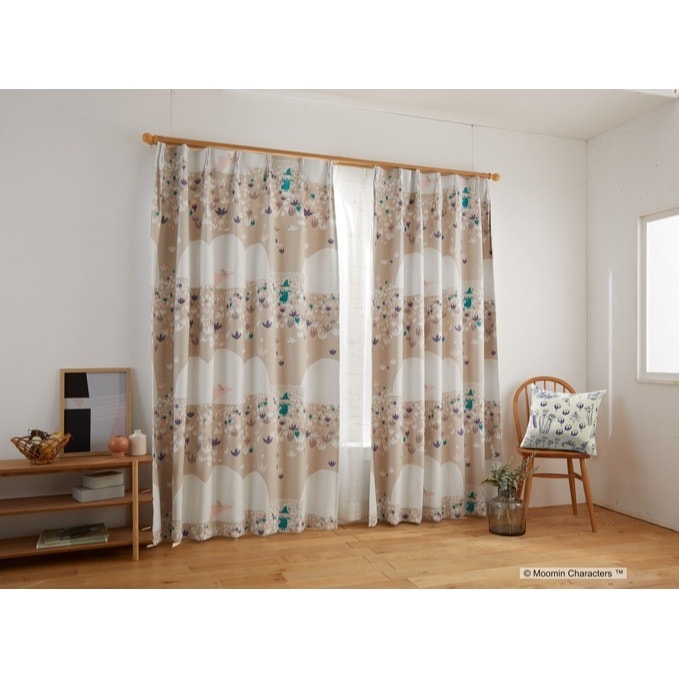 【EC限定】 遮光2級 A1003 MOOMIN/ムーミン/SOFT MELODY/ソフトメロディー（ベージュ）