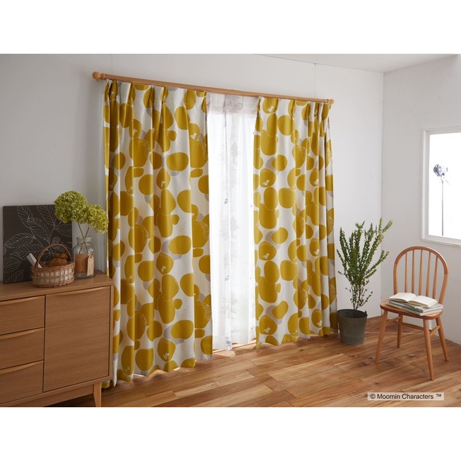 【EC限定】 遮光2級 A1010 MOOMIN/ムーミン/ROCK PATTERN/ロックパターン（イエロー）