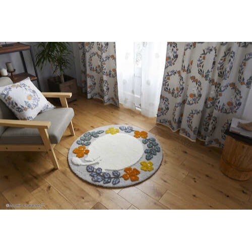 【EC限定】 MOOMIN/ムーミン/ムーミンのおしり ラグ（グレー）