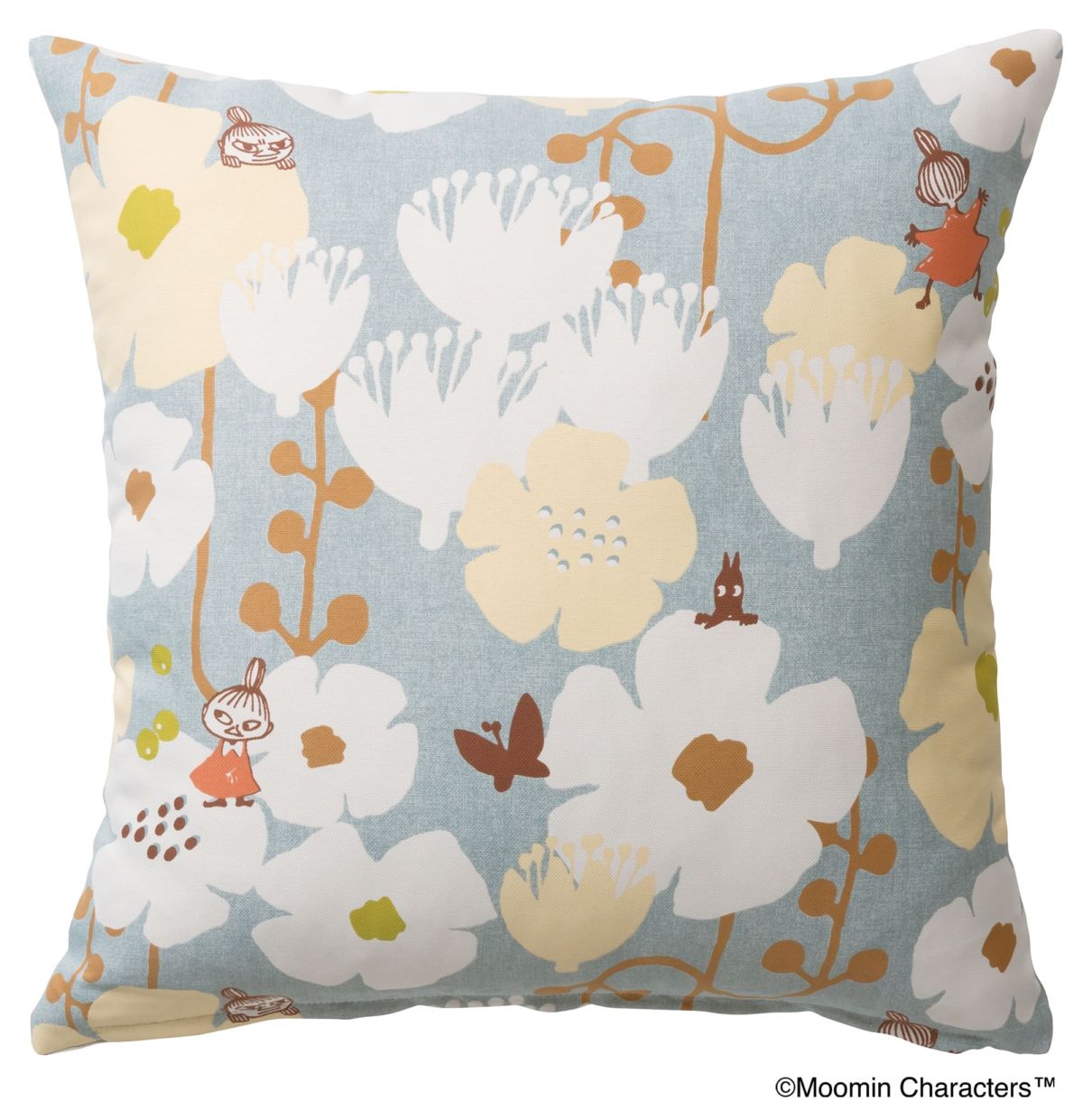 【EC限定】クッションカバー A034C MOOMIN/ムーミン/TINY FLOWER / タイニーフラワー（ブルー）